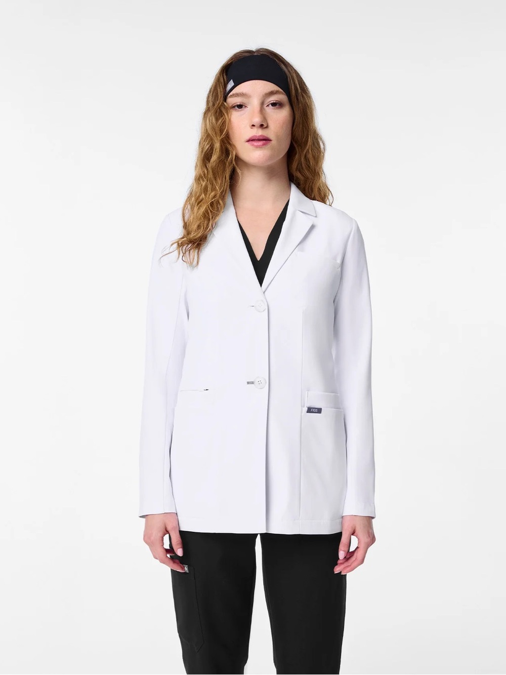 Women's White Bellevue - Slim Short Lab Coat